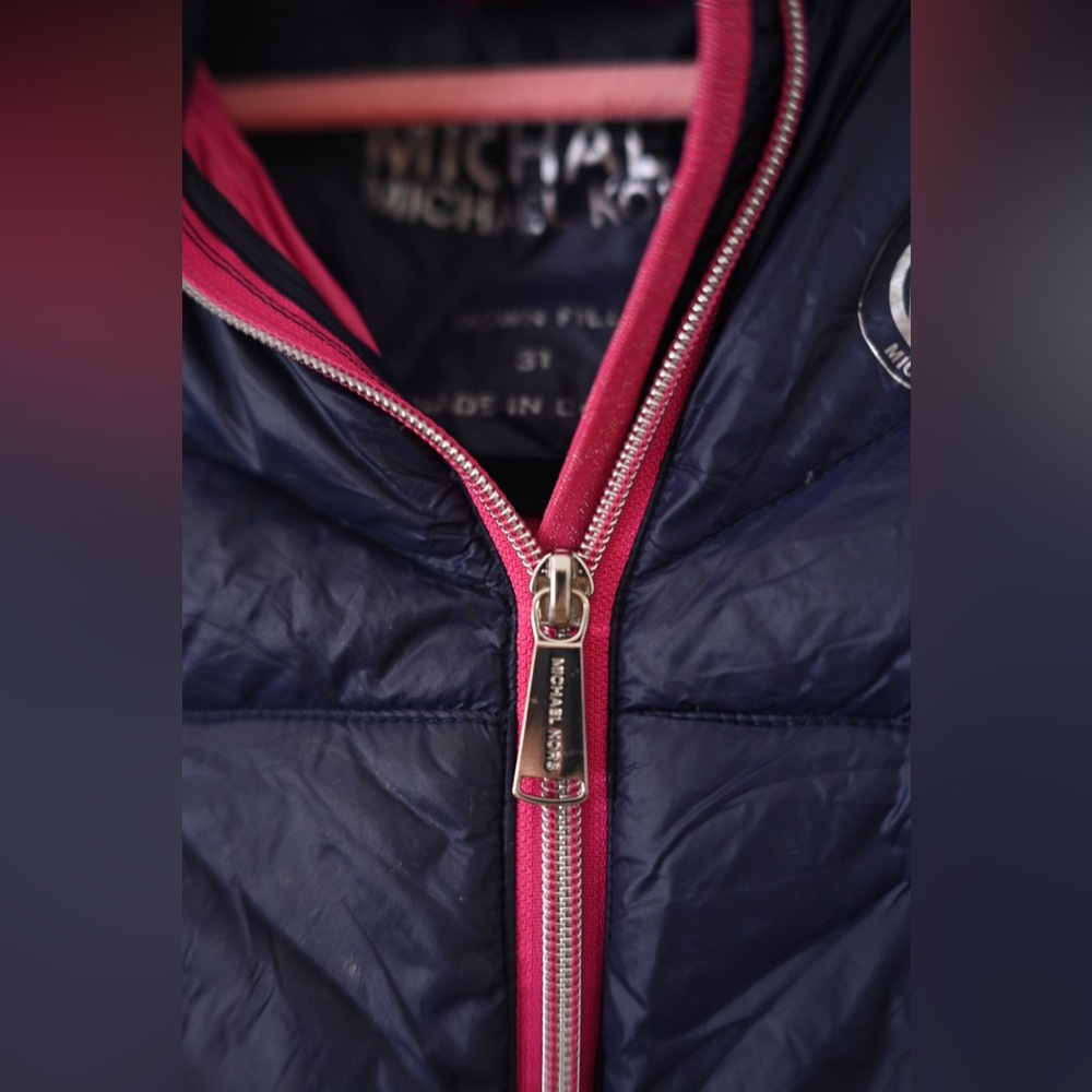 Michael Kors Toddler Girls Size 3T Down Fill & Fleece Removable Hooded Jacket - Picture 6 of 12